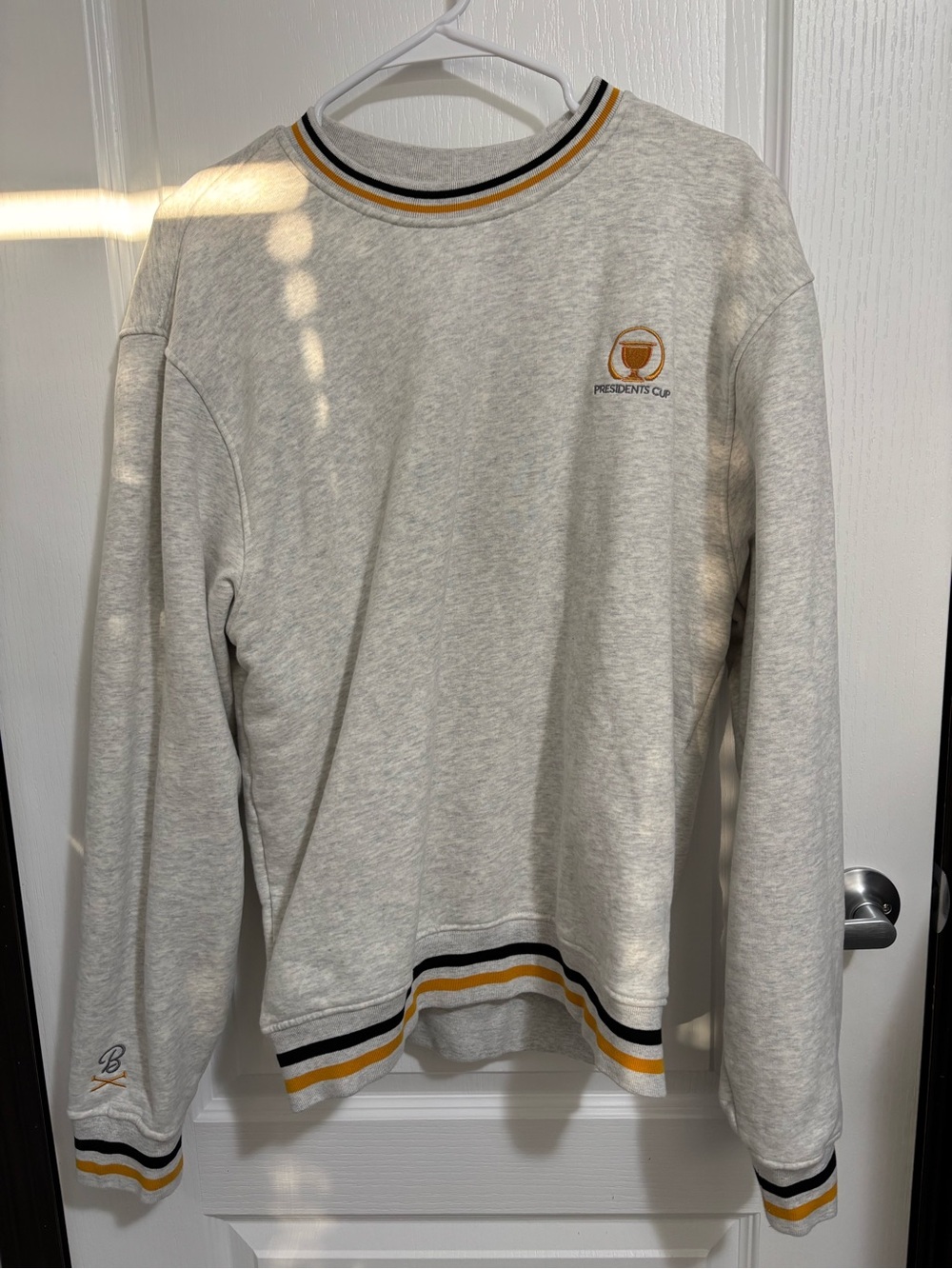 Barstool Sports x President’s Cup Heather Gray Crewneck Sweatshirt
